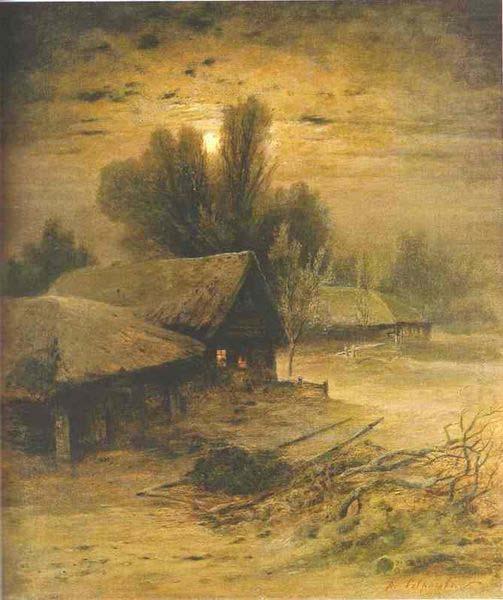 Alexei Savrasov Winter Night oil painting picture